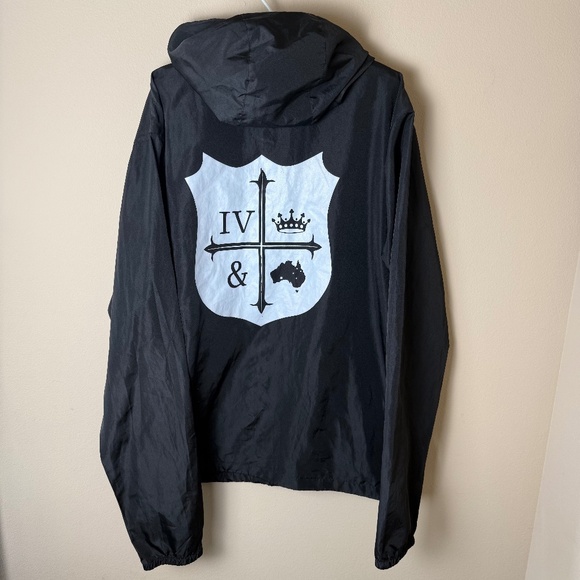 For King and Country Jacket Black Hooded Windbreaker Mens Unisex 2XL Merch Shirt - Picture 1 of 10